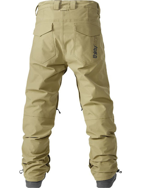 Thirty two I-006203-106 Men's Trousers for Ski & Snowboard Brown