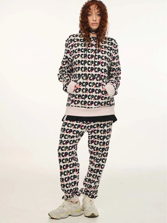 Marni Cropped Women's Sweatshirt Hooded Pink