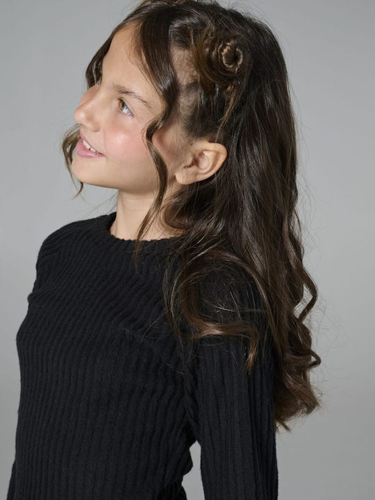 Kids Top Long-sleeved Black