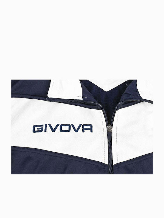 Tuta Visa Tracksuit Dark Blue-White