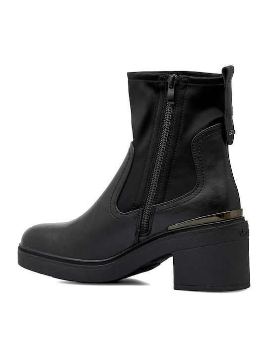 Leather Women's Ankle Boots Black