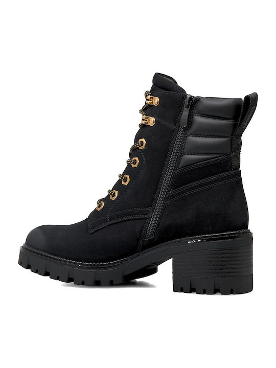 Leather Women's Ankle Boots Black