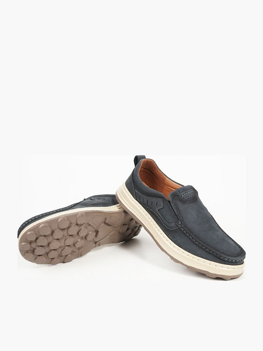 Leder Herren Freizeitschuhe Blau