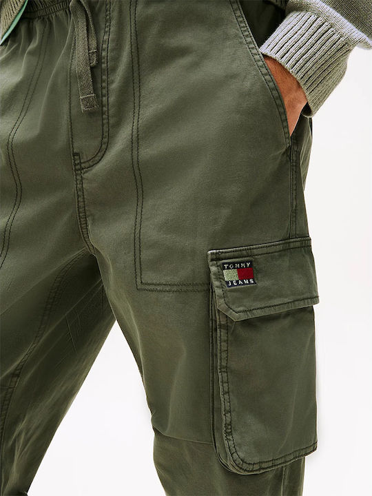 Trousers Cargo Elastic in Regular Fit Khaki
