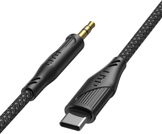 Lito USB 2.0 Cable USB-C male - 3.5mm Black 1m