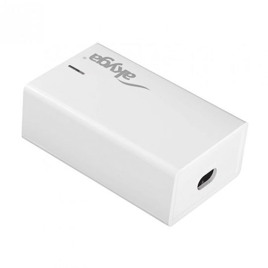 Akyga Suport de Încărcare GaN cu Port USB-A și 3 Porturi USB-C 140W Livrarea energiei în culoarea Alb (AK-CH-25)