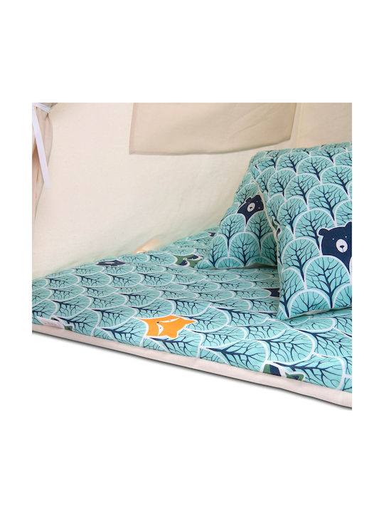 Kidizi Kids Indian Teepee Play Tent Turquoise