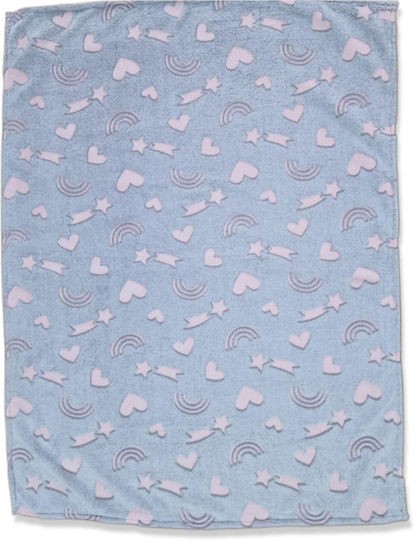 Kidizi Decke Wickeltücher für Kinderzimmer Rosa 100x75cm