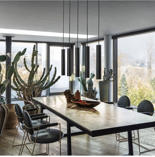 Ideal Lux Look Sp1 Ρυθμιζόμενο Κρεμαστό Φωτιστικό Ασημί με Ντουί GU10 4x4x260εκ.