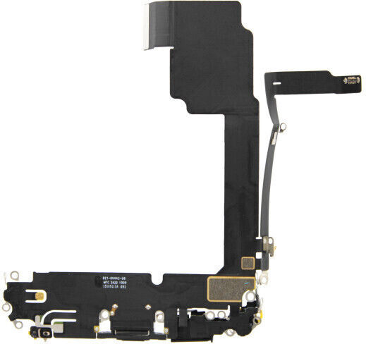 Кабел с Порт за зареждане в Черен цвят за iPhone 15 Pro Max