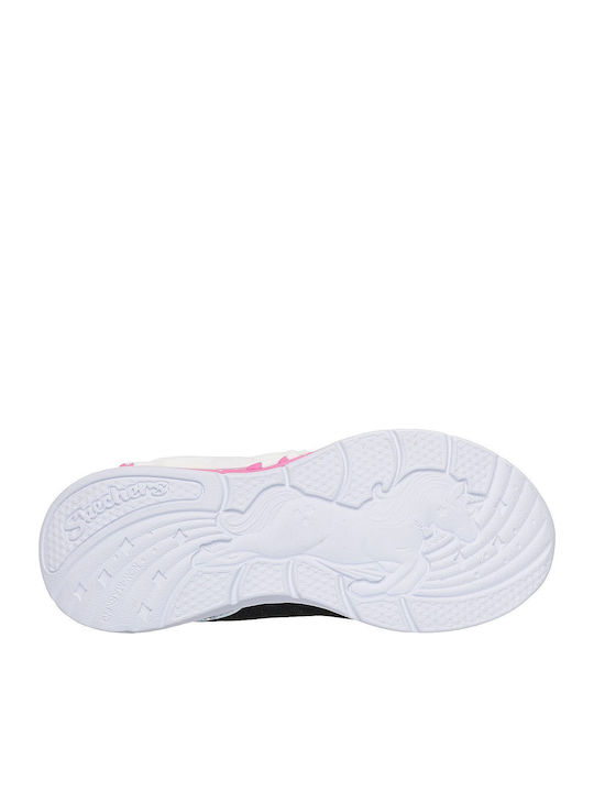 Unicorn Chaser Kinder Sneakers Hoch mit Klettverschluss & Lichtern Schwarz