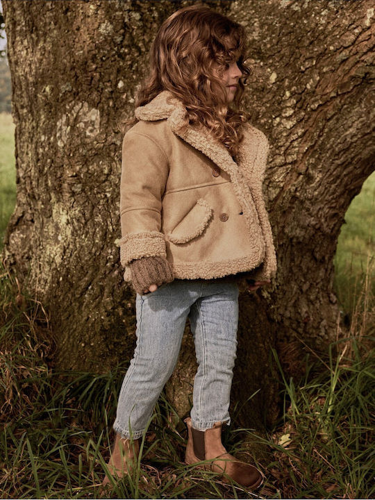 Kids' Casual Jacket with Lining Beige
