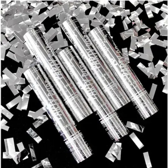 Confetti Party Popper Argintiu 20gr 12buc