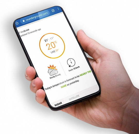 Sencor SWS 12500 Wi-Fi Drahtlos Wetterstation Digital Tischplatte Schwarz