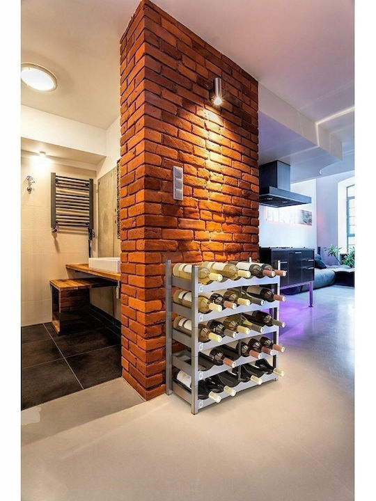 Rotho Vario Tabletop Wine Rack 6 Bottle S Grey