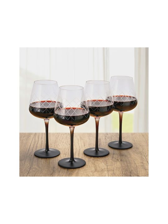 Miamio Set de pahare pentru Vin Alb și Roșu din Sticlă 480ml 4buc