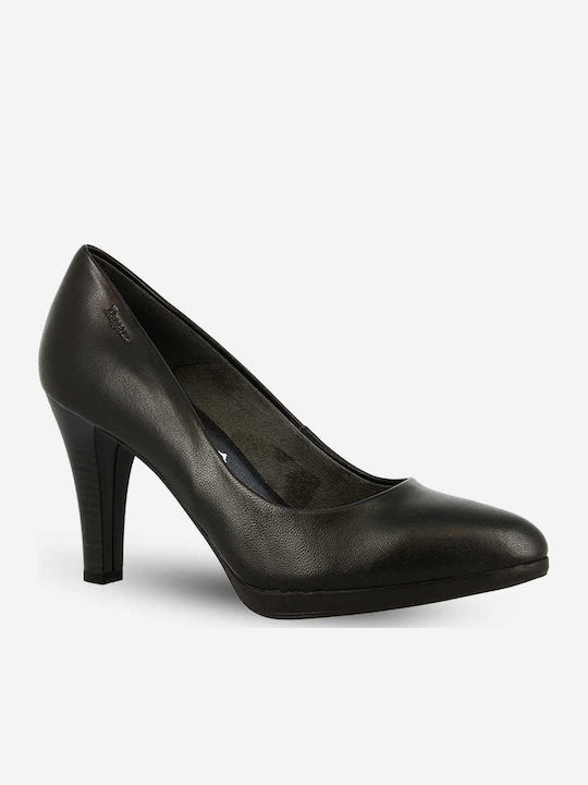 Anatomic Leather Black High Heels