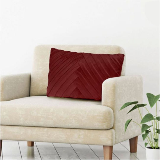 Burgundisches Zierkissen 30x50cm