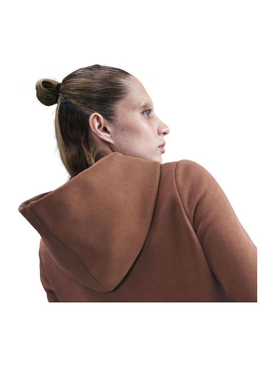 Phoenix Γυναικείο Φούτερ με Κουκούλα Fauna Brown