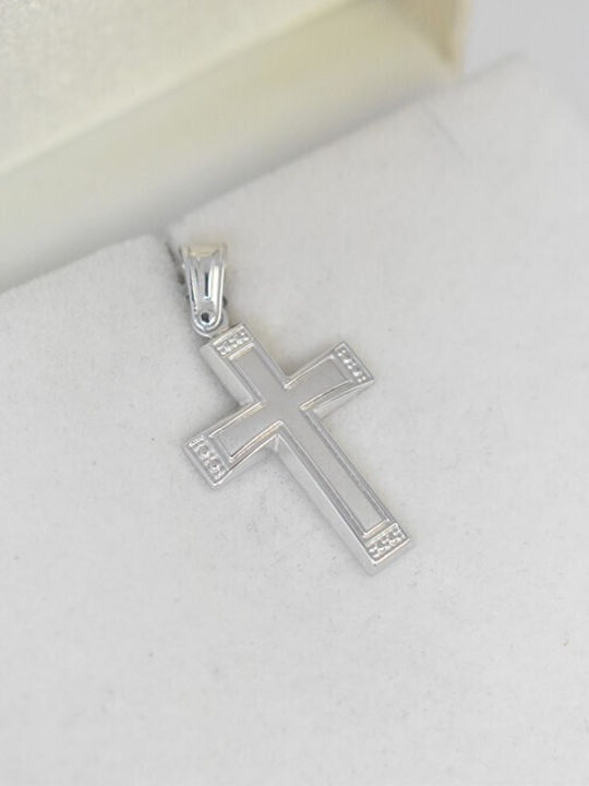 Women's White Gold Cross 14K with Chain