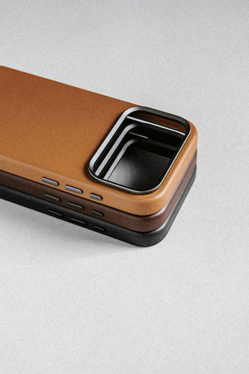 Nomad Umschlag Rückseite Leder 1.15mm Braun (iPhone 17 Pro Max)