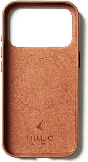 Mujjo Full Back Cover Δερμάτινο 1mm Καφέ (iPhone 17 Pro)