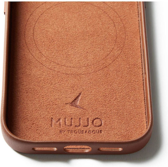 Mujjo Full Back Cover Δερμάτινο 1mm Καφέ (iPhone 17 Pro)