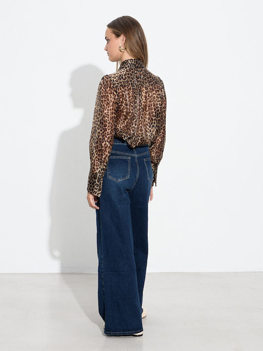 High Waist Women's Jean Trousers Denim