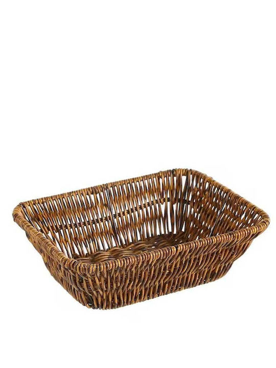 Yuk Decorative Basket Rattan Brown 24x18x7cm