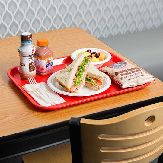 Yuk Поднос за сервиране в Червен Цвят 24.5x18см CTC71 1бр Yuk Поднос за сервиране в Червен Цвят 24.5x18см CTC71 1бр