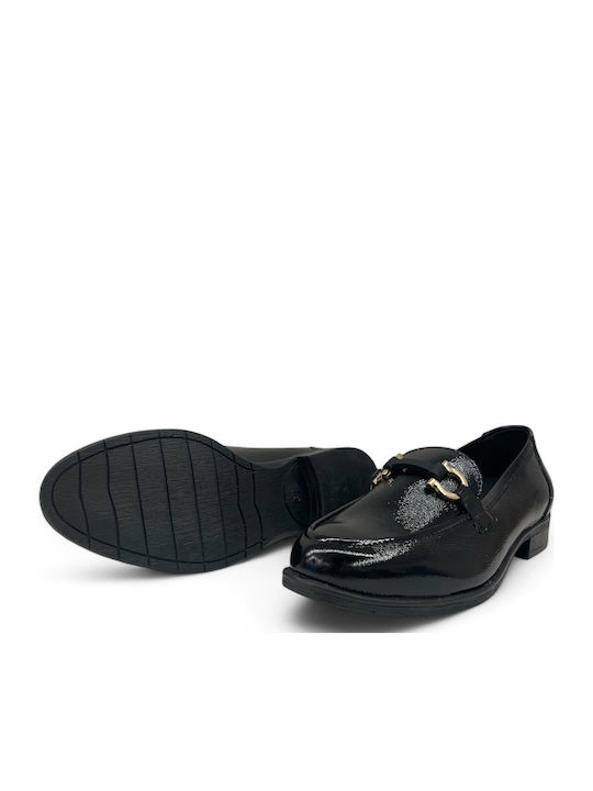 Leather Black Low Heels