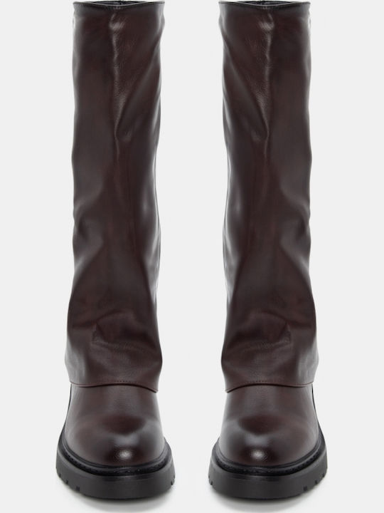 Cizme dama Burgundy