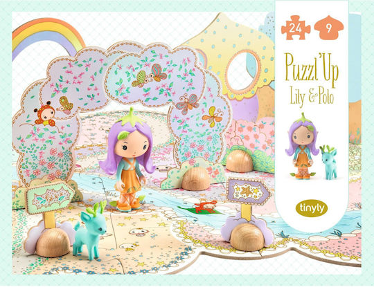 Djeco Tinyly Puzzle Gigant Figuri Lili Polas 33 Piese
