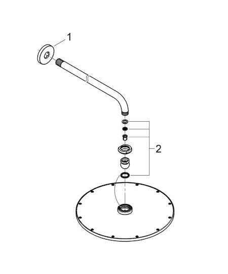 Grohe Капаче за душ с Ръка