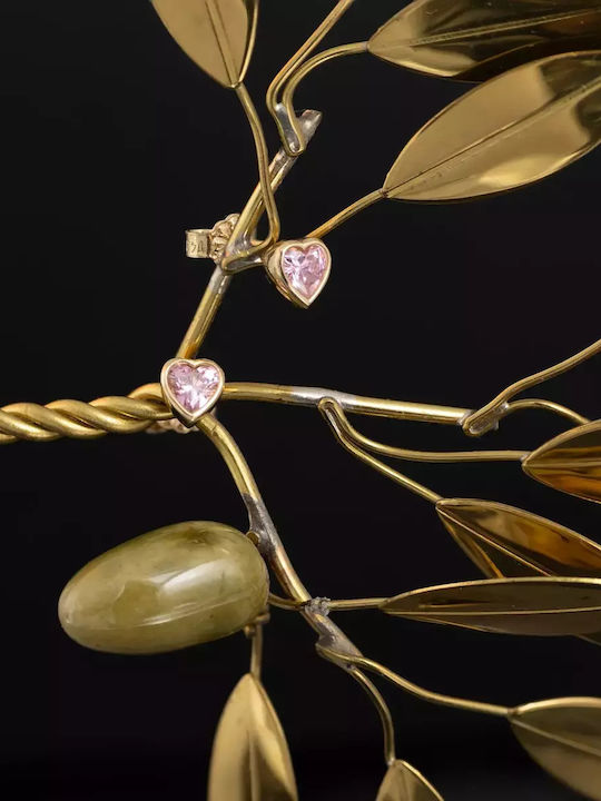Kids Earrings Studs Hearts from Gold 14K