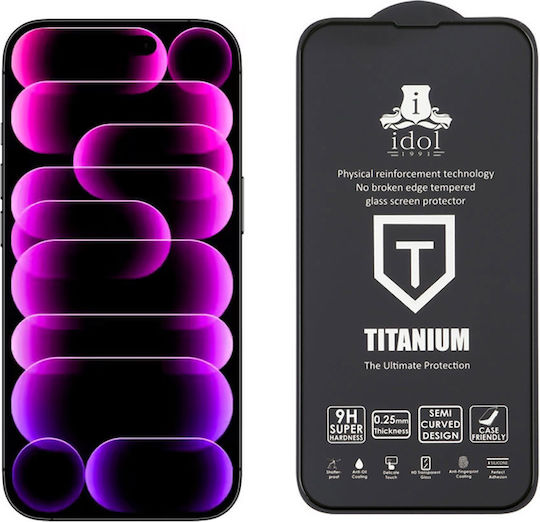 Idol 1991 0.25mm Full Glue Tempered Glass Black (iPhone Air)