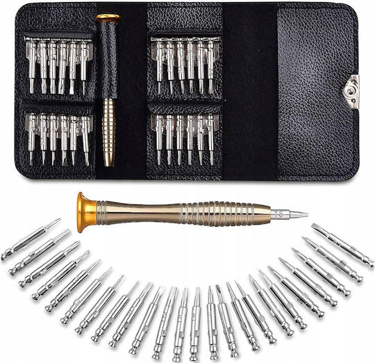 #48345 Mini Mobile Repair Phone 25 In 1 Magnetic Kit Multi-bit Small Screwdriver Set