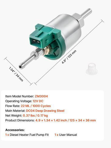 Vevor Electric Car Transfer Pump Diesel 12V