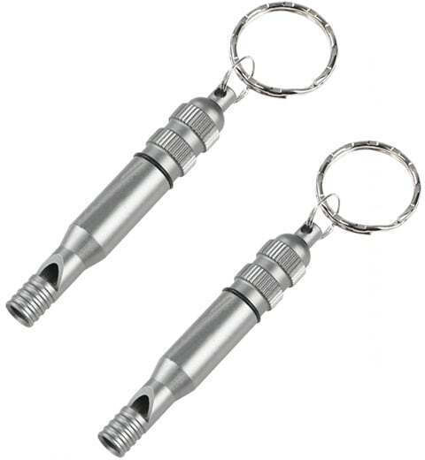 Depox Survival Keychain Whistles 2 pcs 7.6 cm