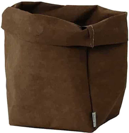 Ψωμιέρα Καμβάς Brown 15x24εκ