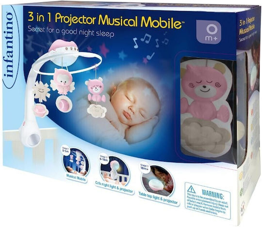 Infantino Mobile for Cot with Music and Projector for 0++ Months