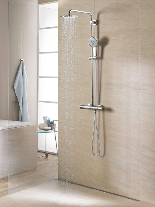 Grohe Στήλη Ντουζ με Μπαταρία Ασημί