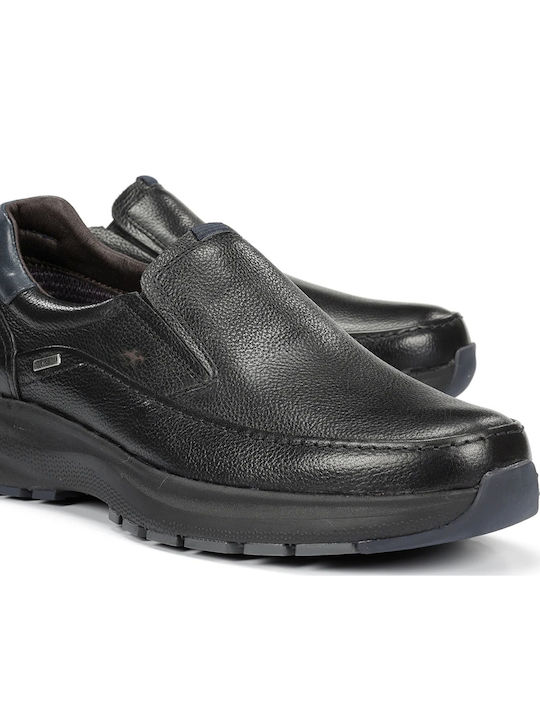 Leder Herren Freizeitschuhe Schwarz