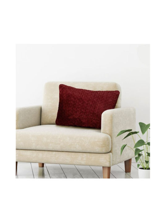 H&T Zierkissen Burgundisch 37x55cm