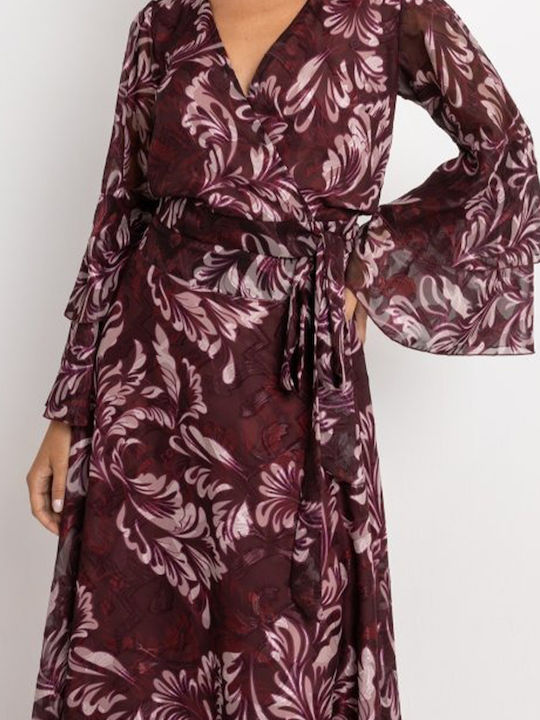 Maxi Dress for Wedding - Christening Burgundy