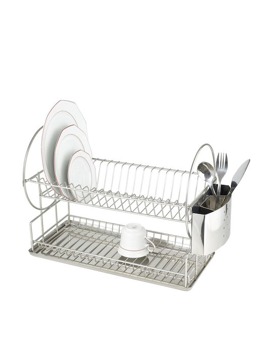 Wenko Inox Geschirrabtropfer & Abtropfgitter Graues 21x33x49cm