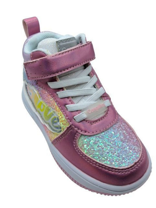 Παιδικά Sneakers High με Φωτάκια Πολύχρωμα