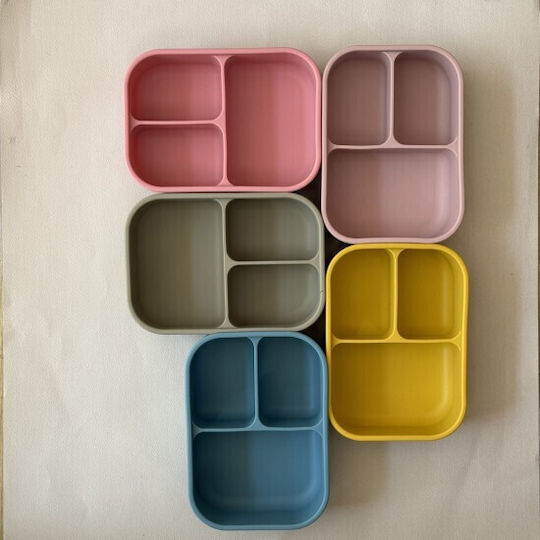 Nok Nok Bento Kids' Food Container made of Silicone 0.8lt Pink x x 6.5cm
