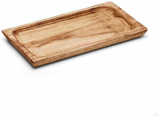 Wooden Rectangular Serving Board Burnt 37x25cm 3725bt