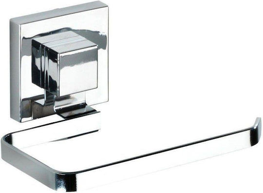 Wenko Wandmontierter Metallischer Papierhalter mit Saugnapf Silber